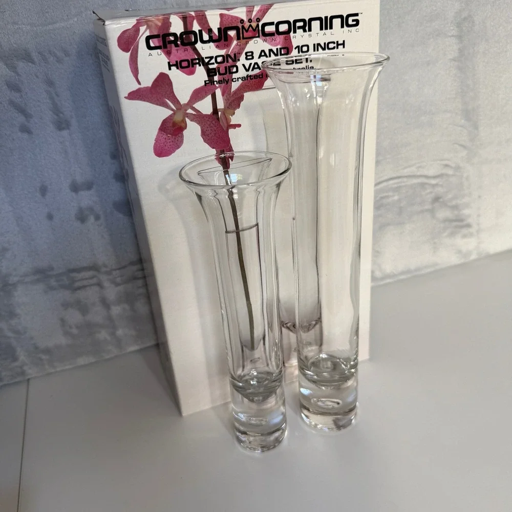 Crown Corning Horizon Bud Vase Set 8